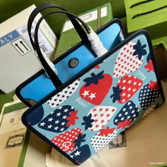 Hyper Peter GUCCI star bag strawberry Children's tote 0612